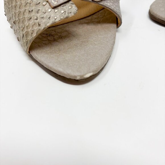 Dumond Snakeskin Leather High Heels - Picture 13 of 13